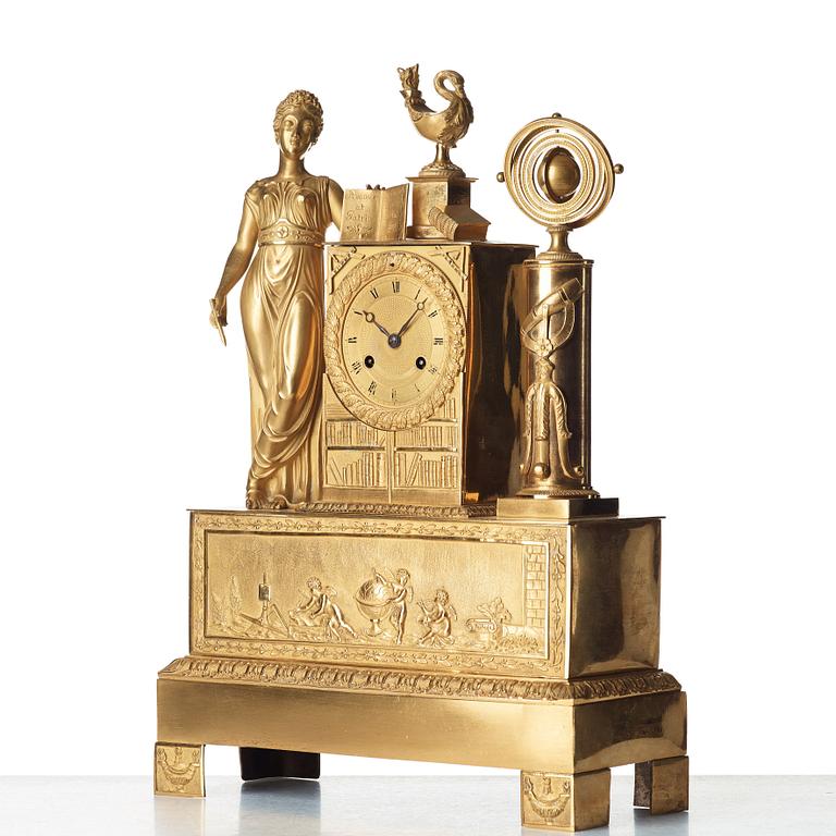 A French Empire early 19th century mantel clock.