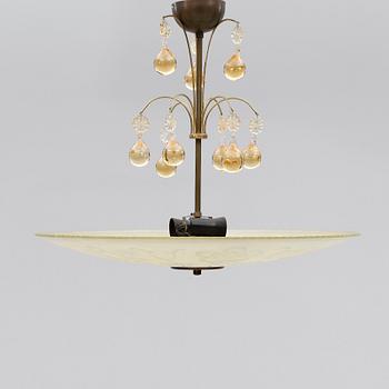 TAKLAMPA, 1900-talets första hälft. Höjd 50 cm.
