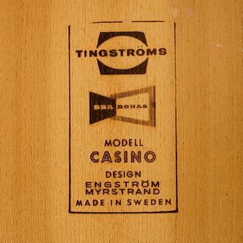 BÄNKAR, 2 st. "Casino", Engström och Myrstrand, Tingströms 1960-tal.