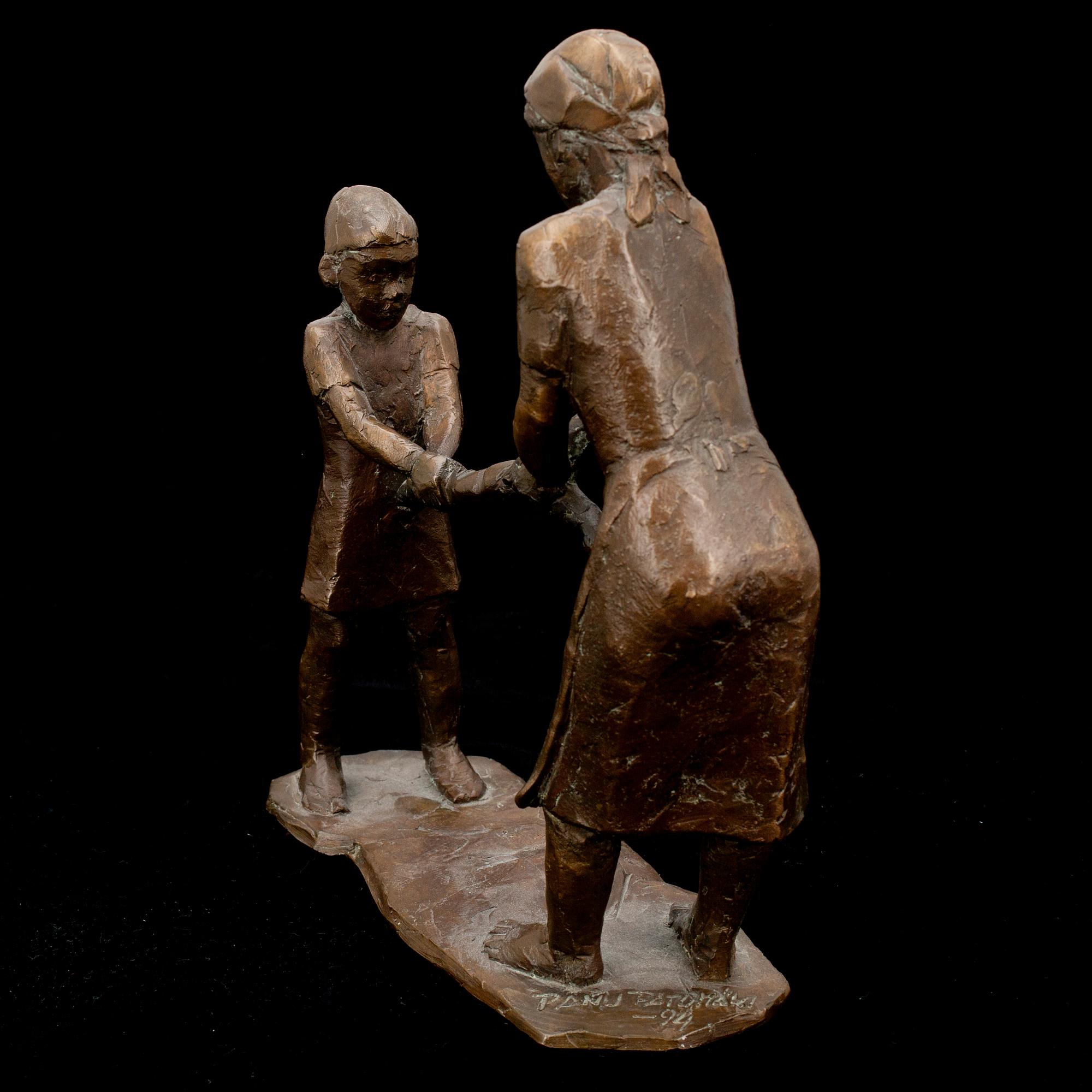 PANU PATOMÄKI, brons skulptur, signerad och daterad -94.