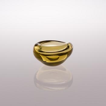 TAPIO WIRKKALA, PIPSKÅL / SKÅL, glas, signerad Tapio Wirkkala Iittala.