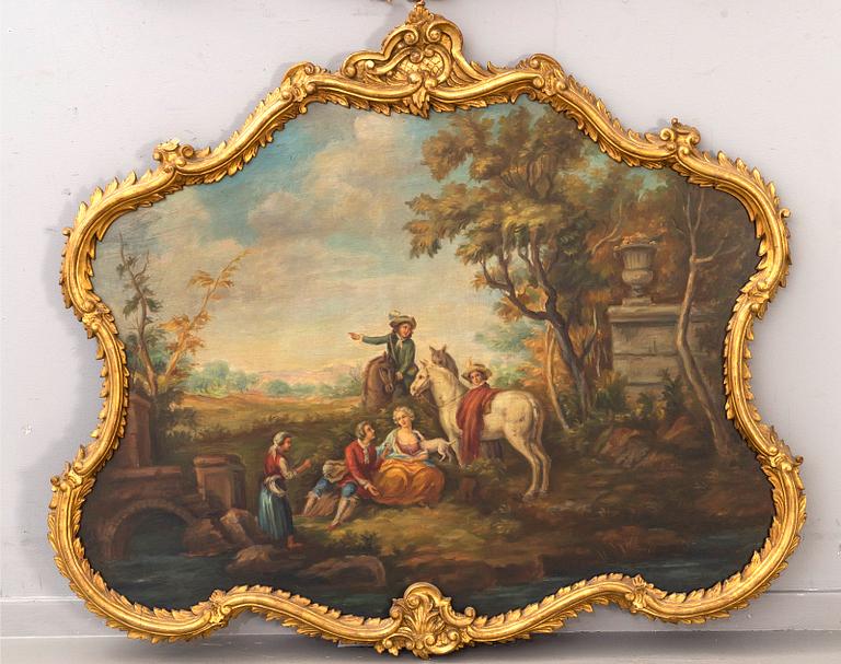 Okänd konstnär 1900-tal , a pair oil on panel.