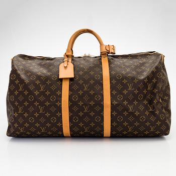 Louis Vuitton, a Monogram Canvas 'Keepall 60 Bandoulière' weekendbag.