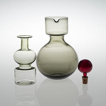 KAJ FRANCK, A DECANTER. The Bells of Kremlin. Signed K. Franck, Nuutajärvi Notsjö -55.