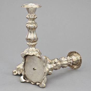 KANDELABRAR, ett par, silver, rokokostil, 1937.
