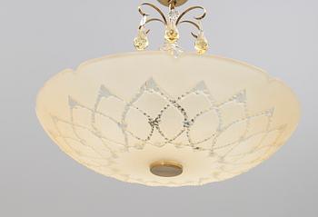 TAKLAMPA, 1900-talets första hälft. Höjd ca 50 cm.