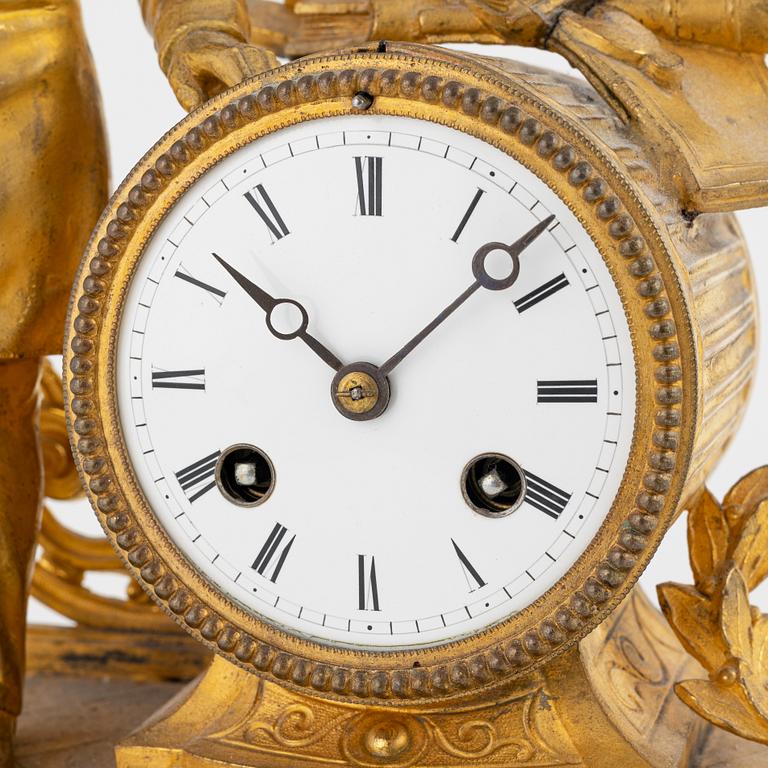 A late 19th century mantle clock by Phillipe Mouray.