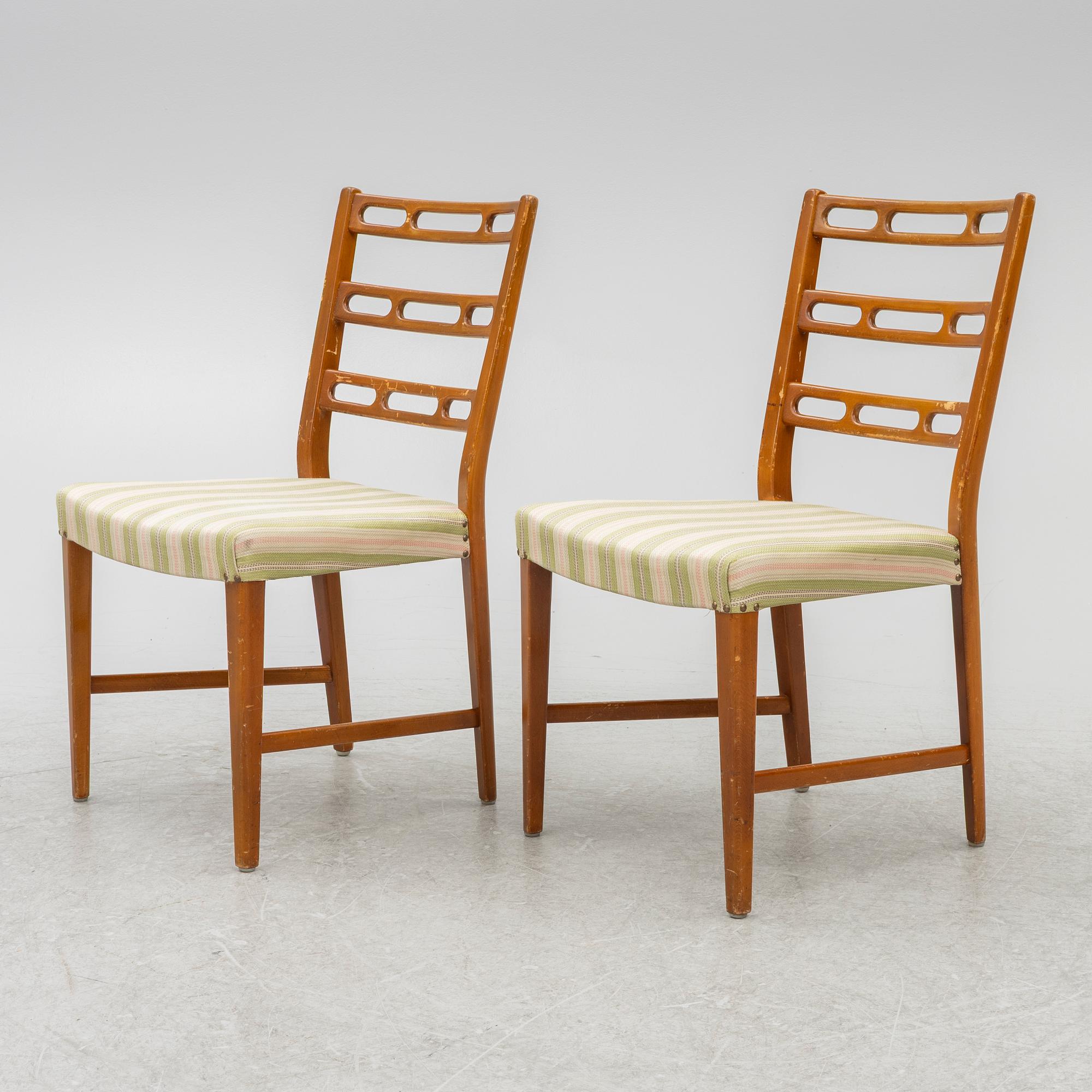 David Rosén, stolar, 6 st, "Futura", Nordiska Kompaniet, 1950-tal.