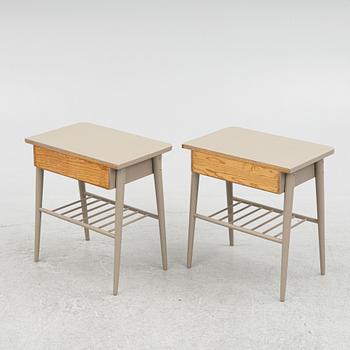 Nightstands, a pair, 1950s/60s.
