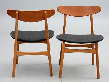 STOLAR, 6 st, "CH 30", Hans J. Wegner, Carl Hansen, Danmark, 1900-talets andra hälft.