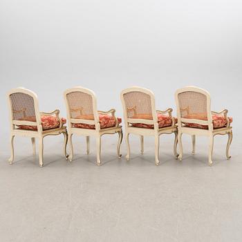 Armchairs, 4 pcs, Rococo style.