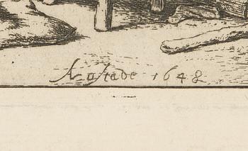 Adriaen van Ostade, two etchings.