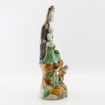 Guanyin glazed earthenware China Kangxi (1662-1722).
