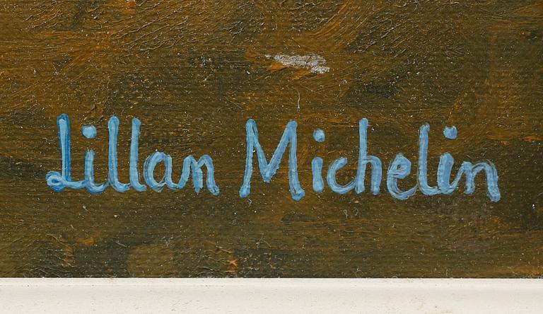 LILLAN MICHELIN, olja på duk, signerad.