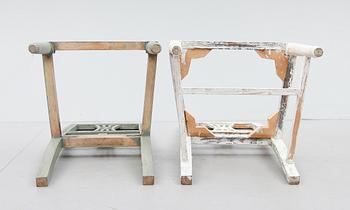 STOLAR, 2 st, gustavianska, 1700-talets slut.