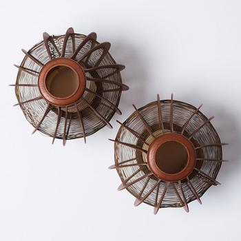 Erik Glemme, a pair of wall lamps, Sweden 1940-50's.