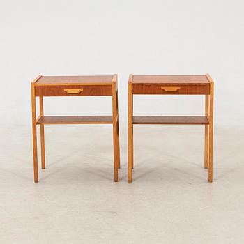 Bedside tables, a pair from the 1960s.