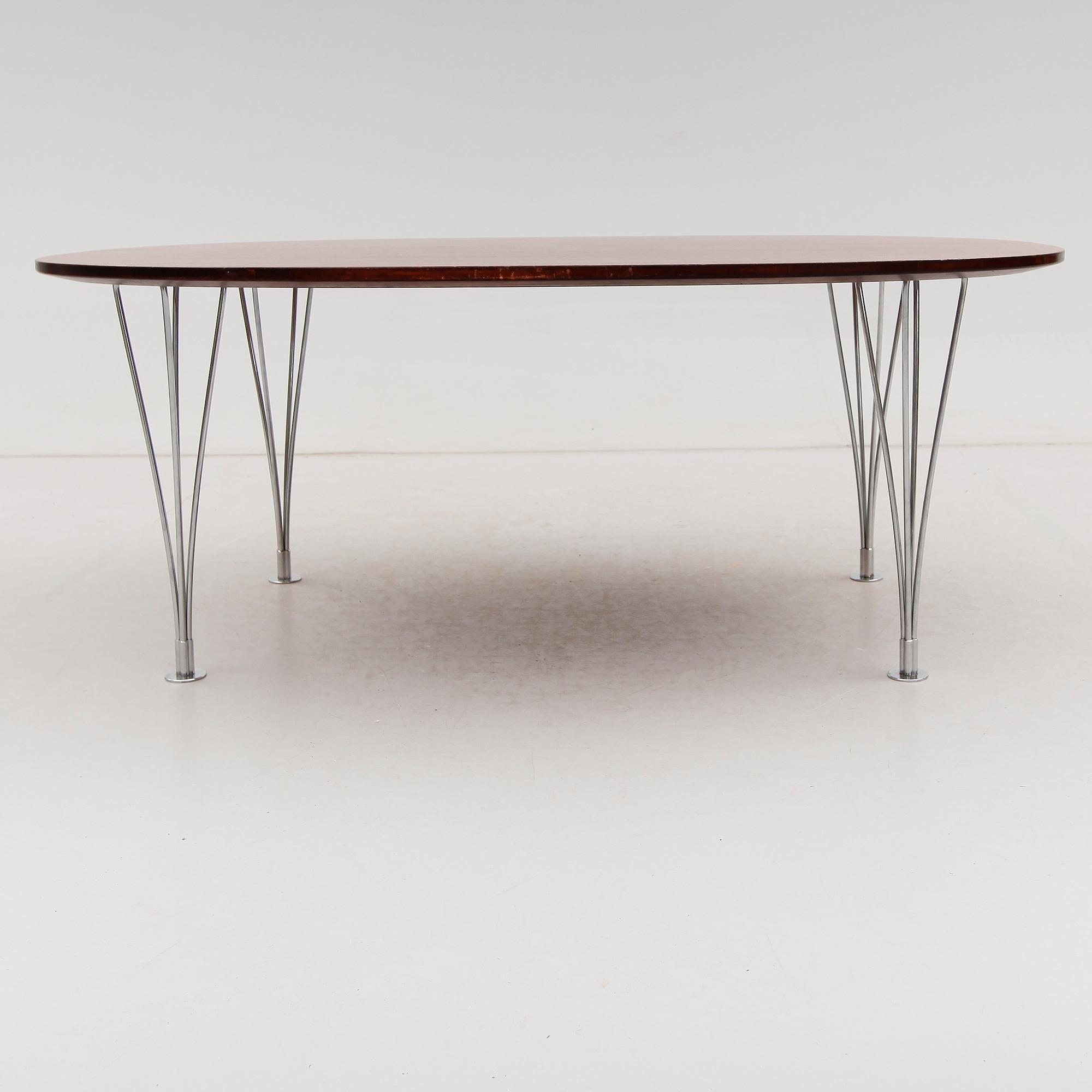 SOFFBORD, "Superelips", Bruno Mathsson och Piet Hein för Mathson International AB, 1900-talets andra hälft.