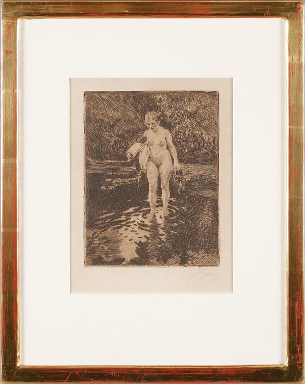 ANDERS ZORN, etsning, signerad.