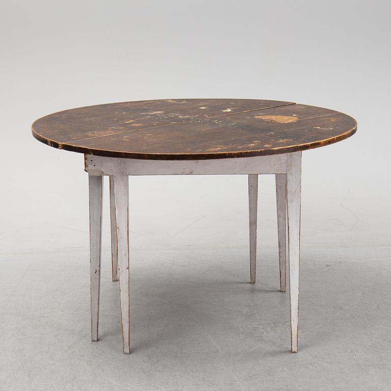 A pair of painted side tables, 19th Century.