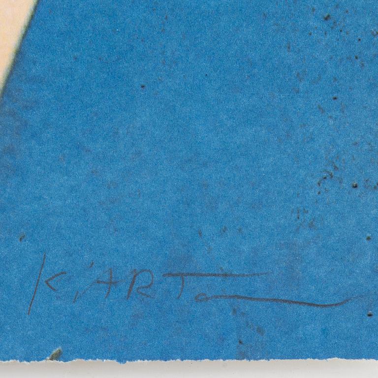 KJARTAN SLETTEMARK, lithograph in colours, signed 111/250.
