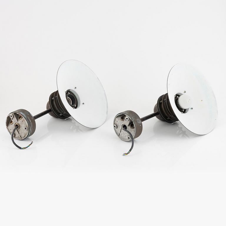 Alfred Homann & Ole Kjær, a pair of 'Nyhavn' wall lamps, Louis Poulsen, Denmark.