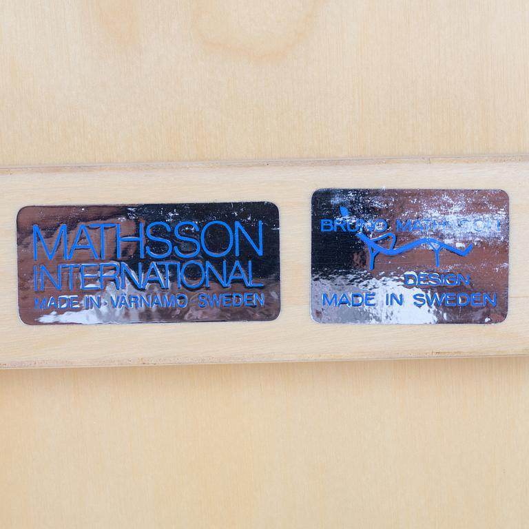 Bruno Mathsson, drop-leaf table, "Maria Flap", Bruno Mathsson International, Värnamo, Sweden.