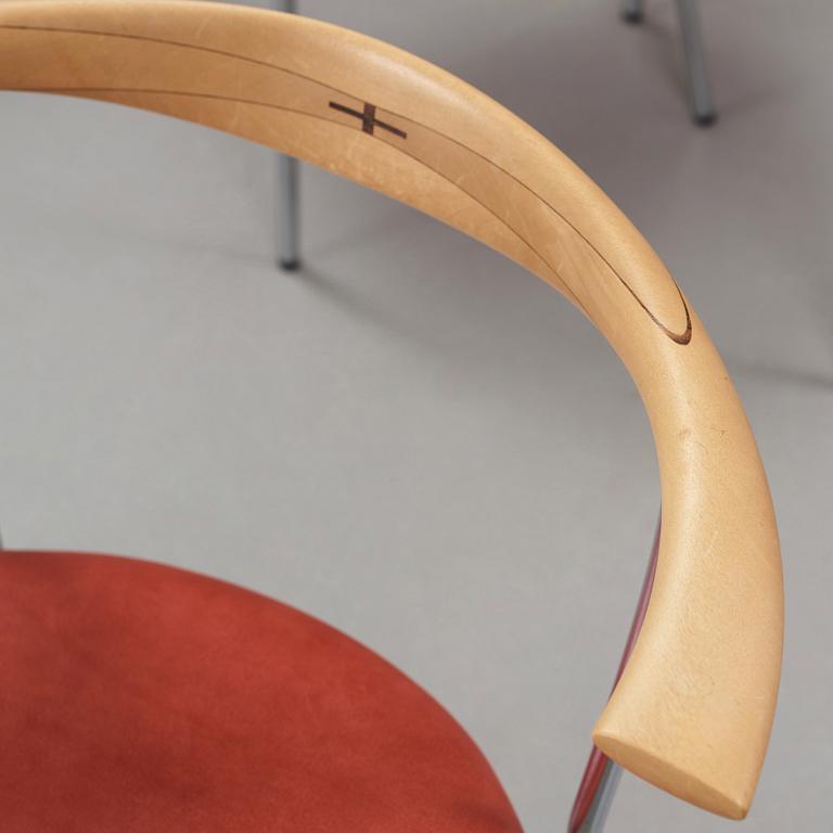 Hans J. Wegner, stolar, 4 st "JH 701", Johannes Hansen, Danmark.