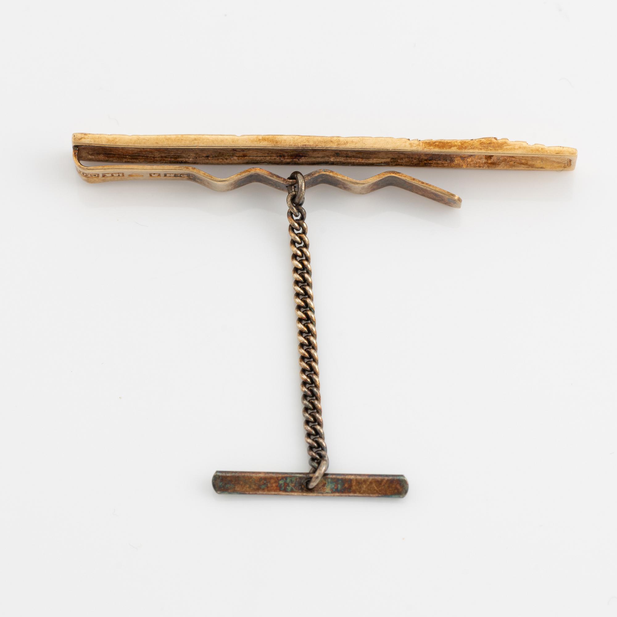 Bengt Hallberg, smyckesset, 3 delar, 18K guld, med små diamanter.