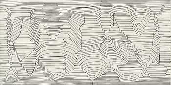 VICTOR VASARELY, indian ink, signed in pencil.
