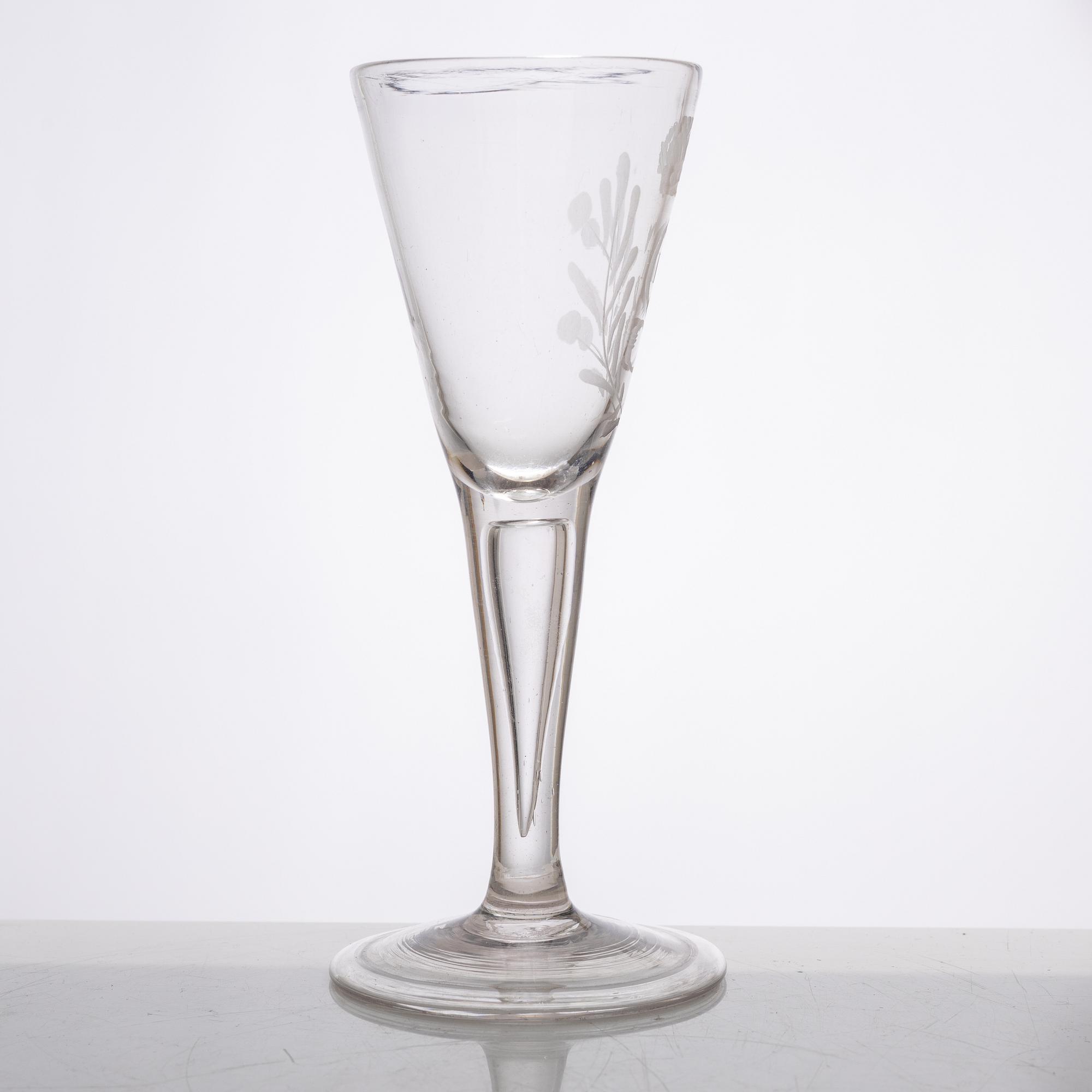 A Gustavian glass, late 18th 
Century.
