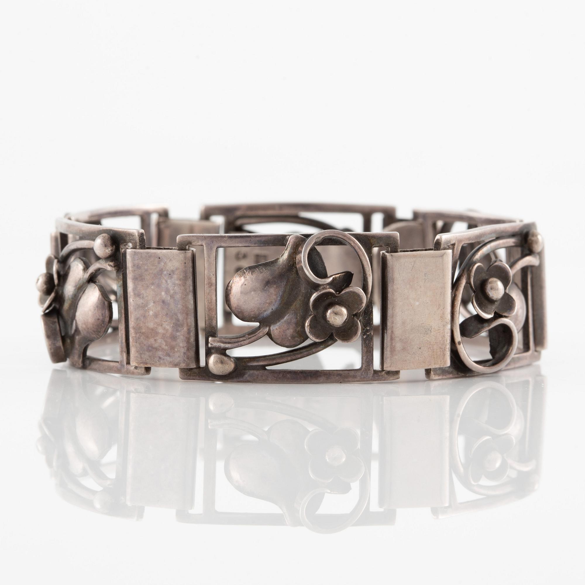 Bracelet, sterling silver, Denmark.
