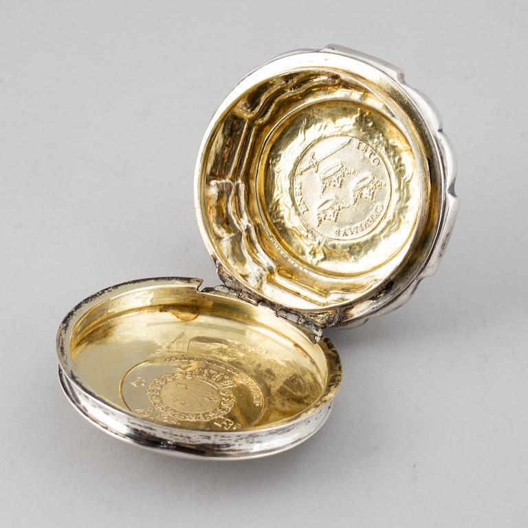 Dosa, silver, ostämplad, Sverige 1700-tal.