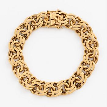Armband 18K guld, bismarcklänk.