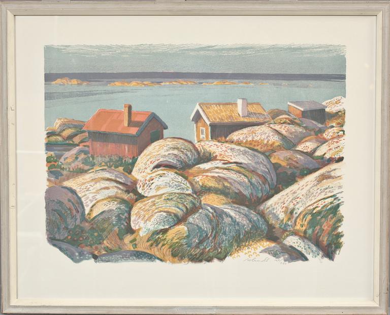 ROLAND SVENSSON, färglitografi, sign o numr 107/260.