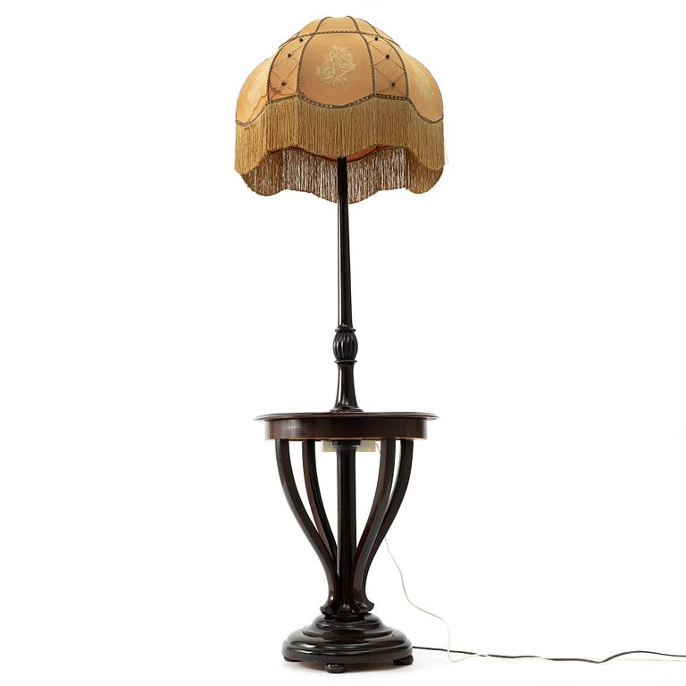 Side table with lamp, first half of the 20th century.