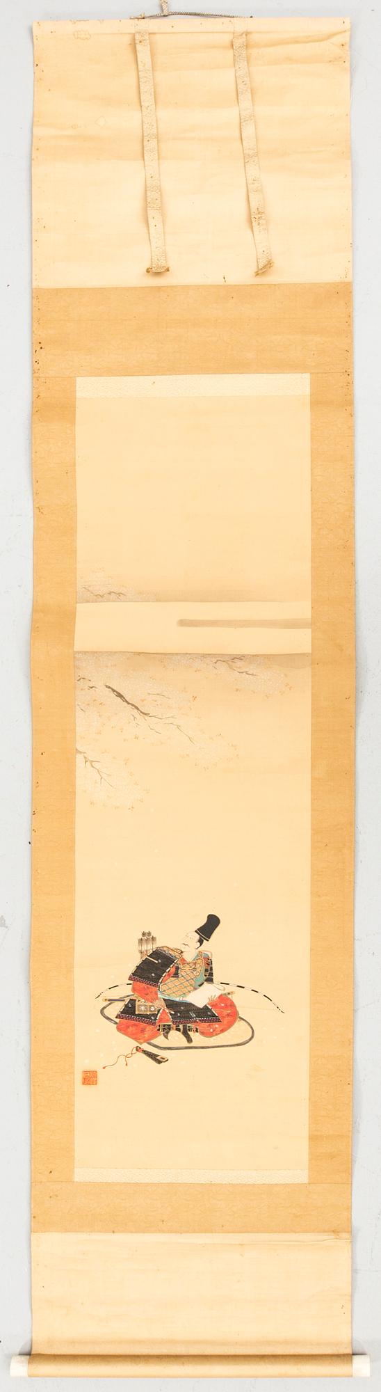 Japanese handscroll painting, Kakejiu, Kyoto, late Edo period, circa 1800-1850.