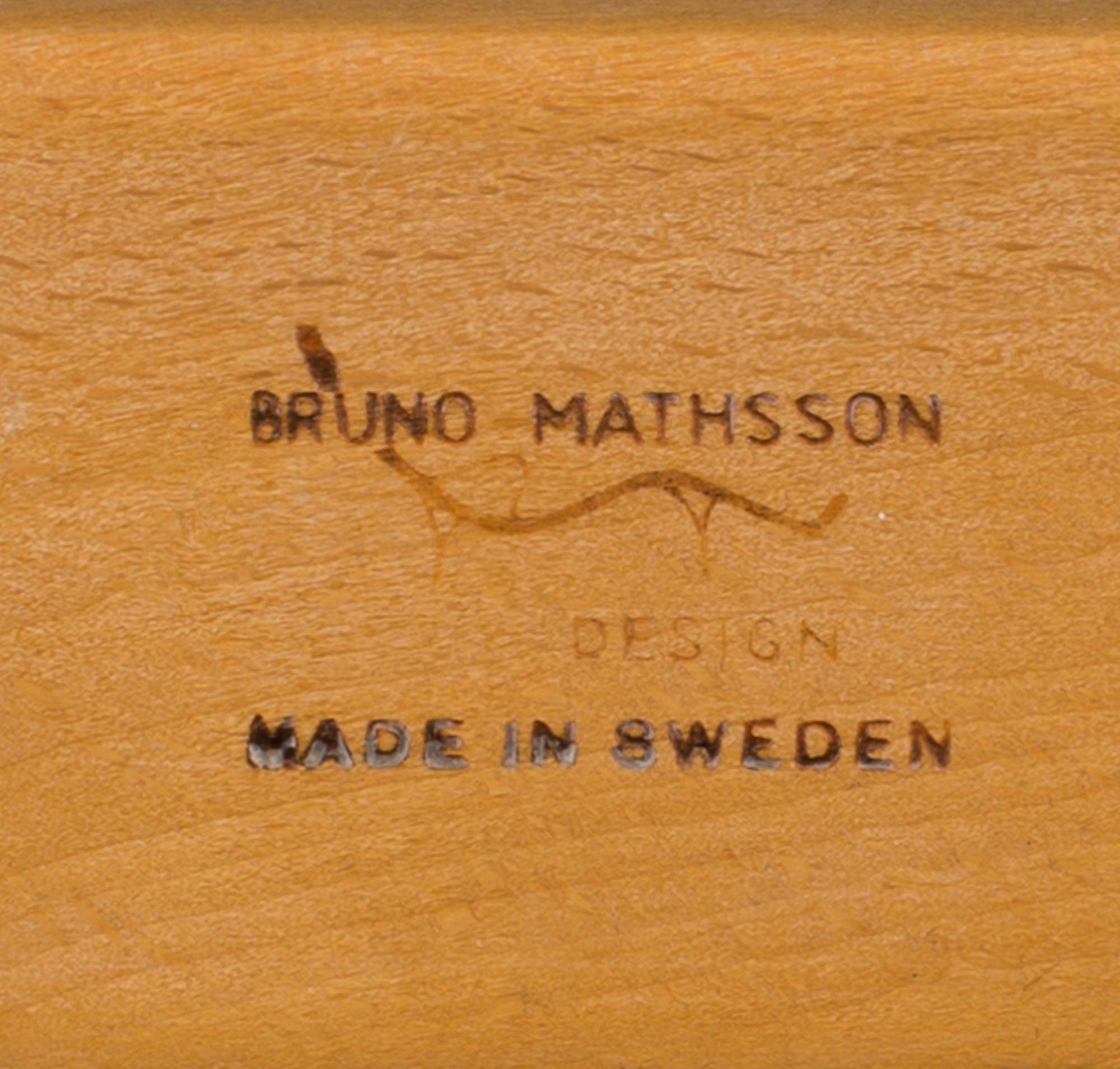 BRUNO MATHSSON, fåtölj, "Eva", Firma Karl Mathsson, 1969.