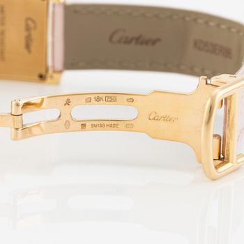 Cartier, Tank Francaise, "Diamond Case", armbandsur, 20,5 x 18,5 (25) mm.