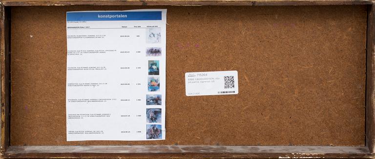 EBBE EBERHARDSON, olja på pannå, signerad.