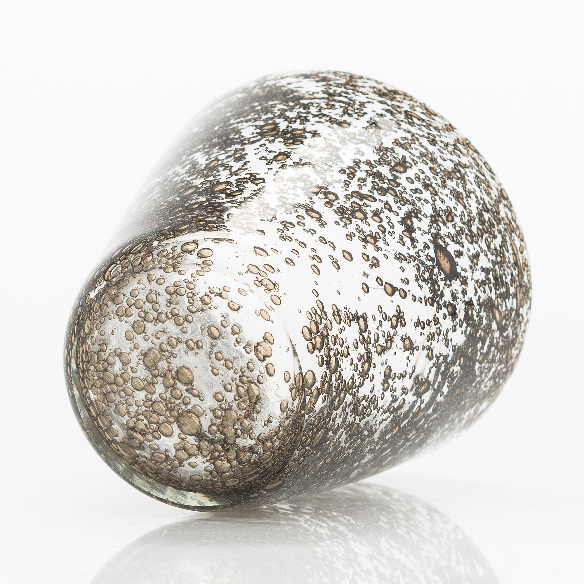 Kaj Franck, glas, "Groddamm", KF 216, signerad K. Franck Nuutajärvi Notsjö -53.