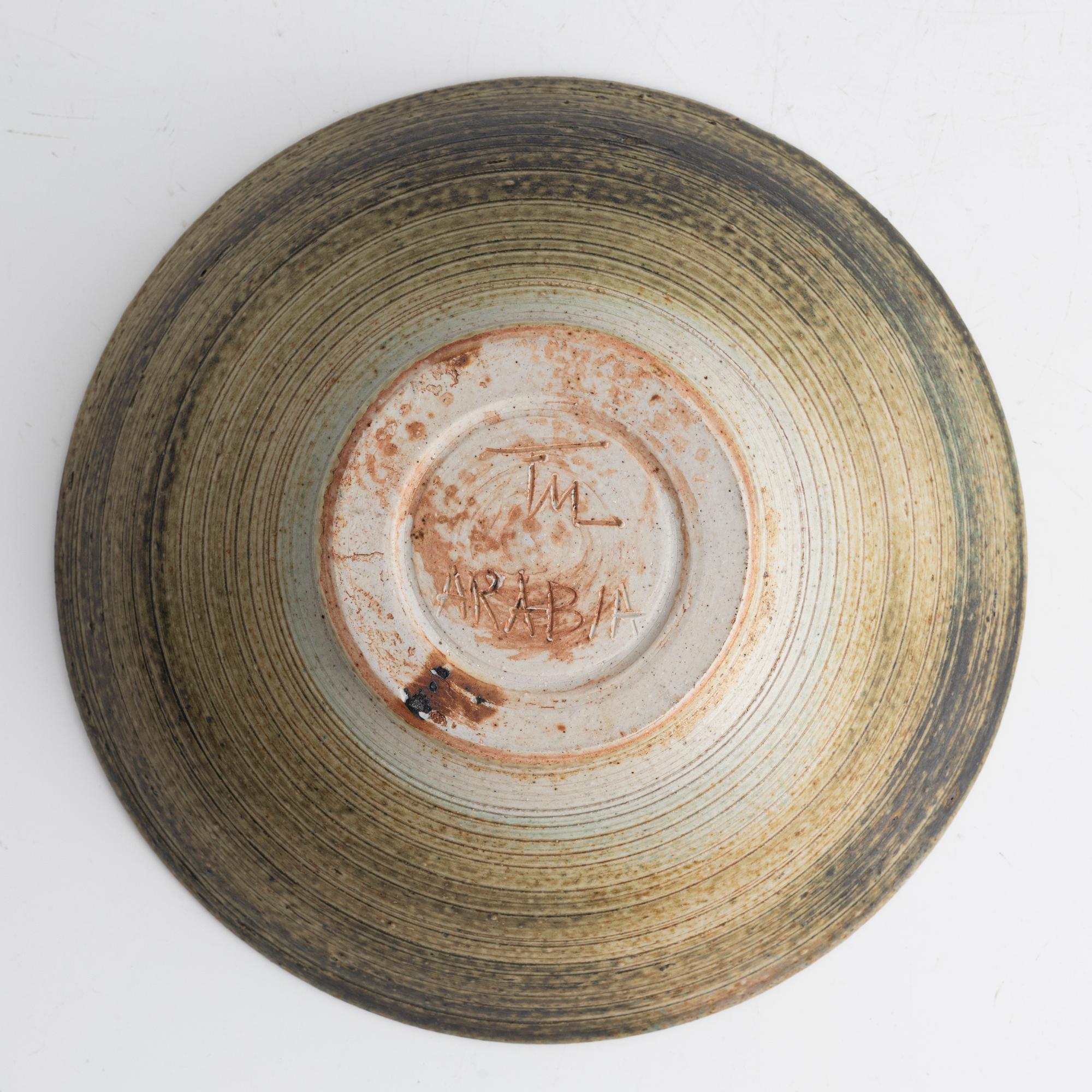 Francesca Mascitti-Lindh, a stoneware bowl, Arabia, Finland.