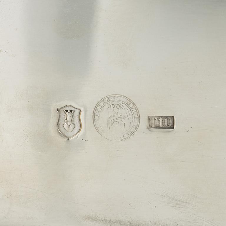 Two pewter match boxes, Firma Svenskt Tenn, Stockholm, Sweden, 1993.