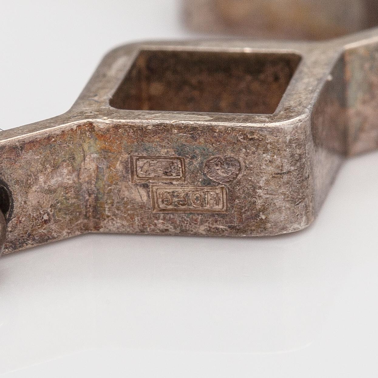 Jorma Laine, A silver bracelet "Ruutu". Kultateollisuus, Turku.