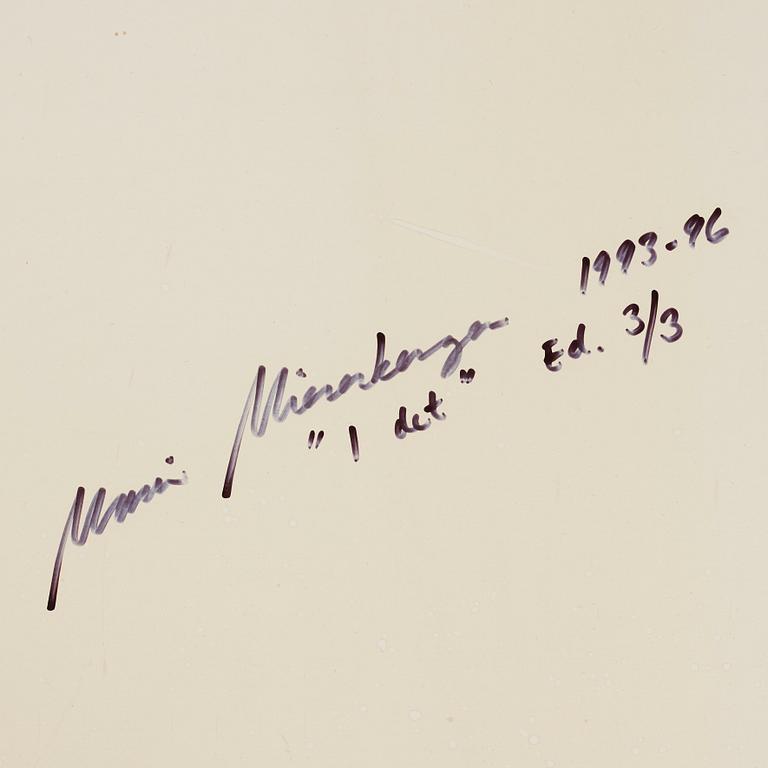 Maria Miesenberger, photograph signed and numbered 3/3 on verso.