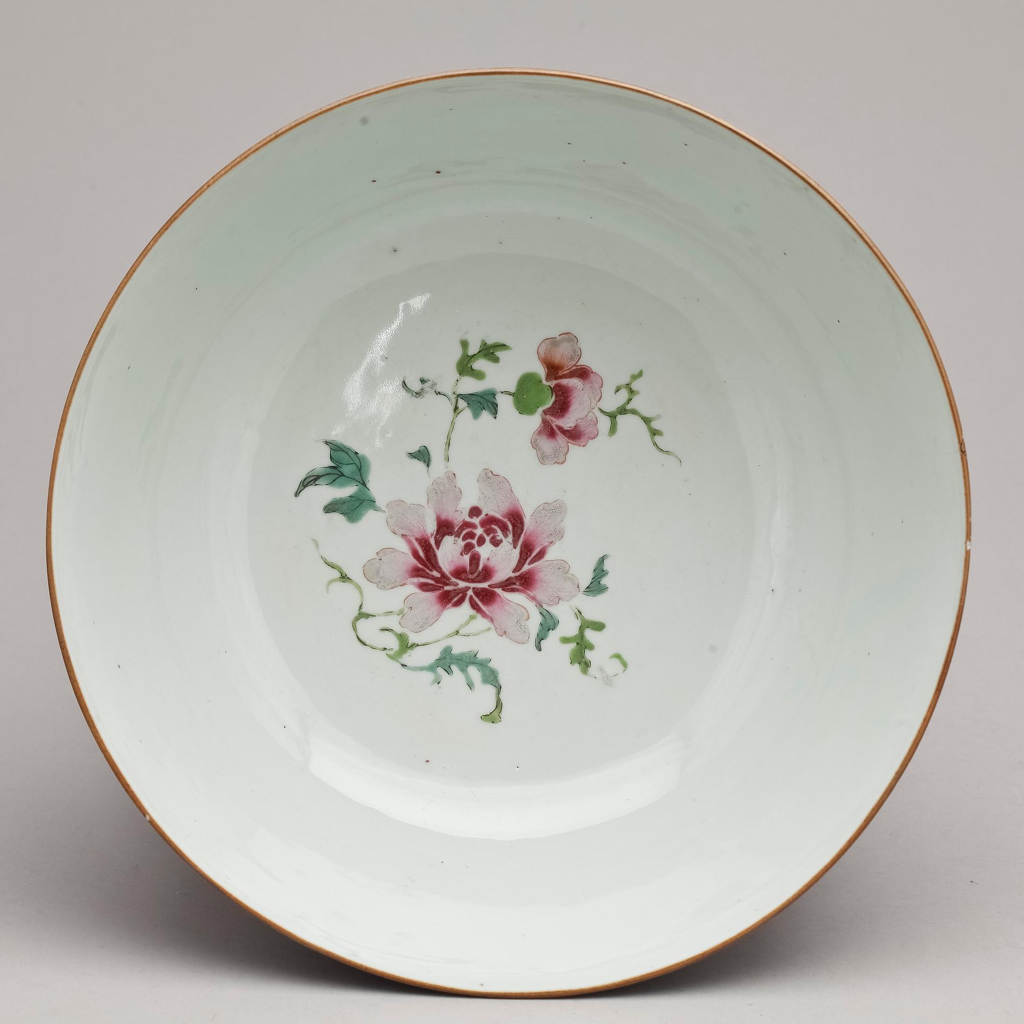 BÅLSKÅL, porslin, Kina, 1700-tal.