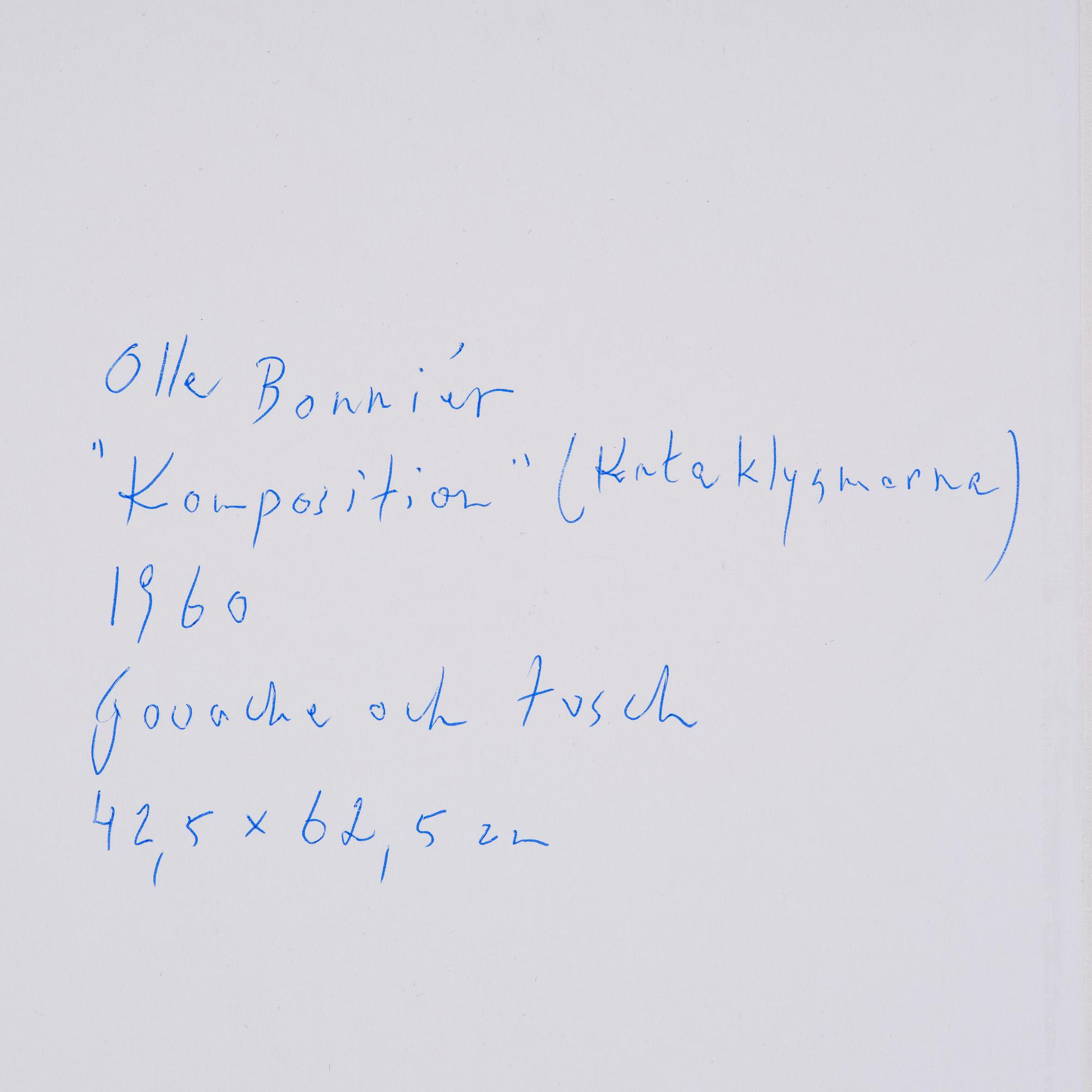 Olle Bonniér, "Komposition (Kataklysmerna)".