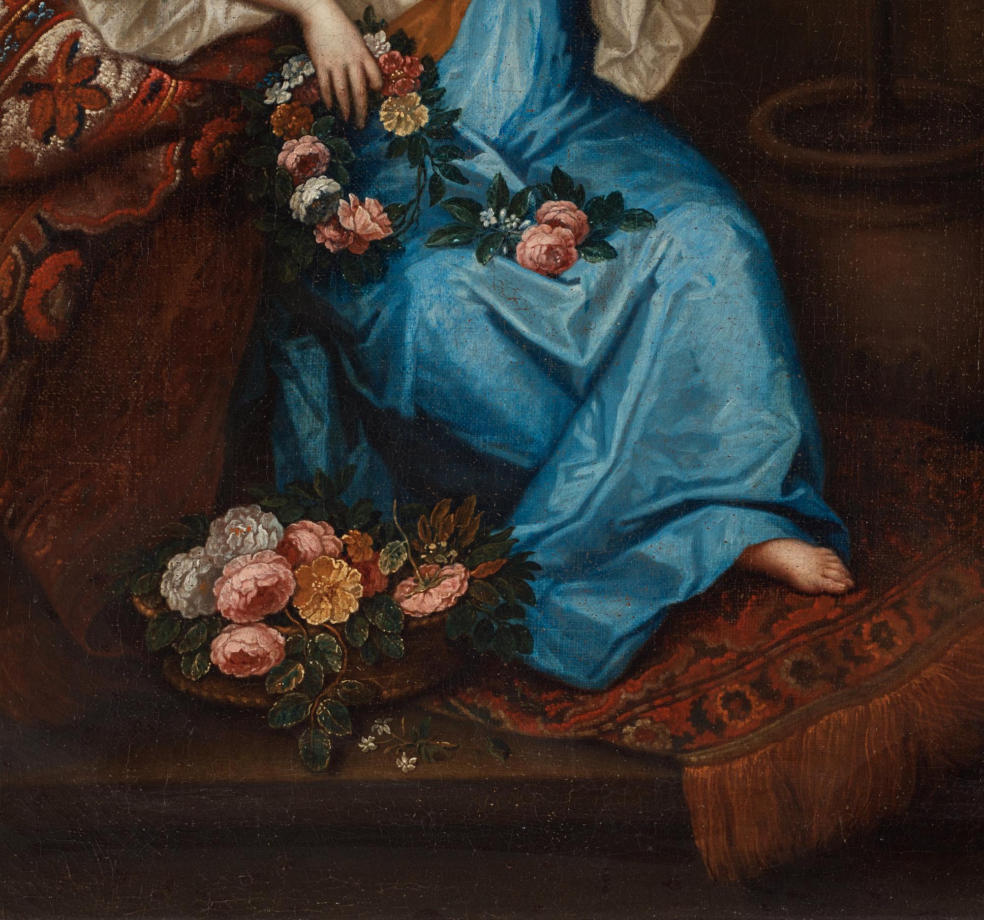 Caspar Netscher Circle of, "Maria Agatha van Kinschot" (1678-).