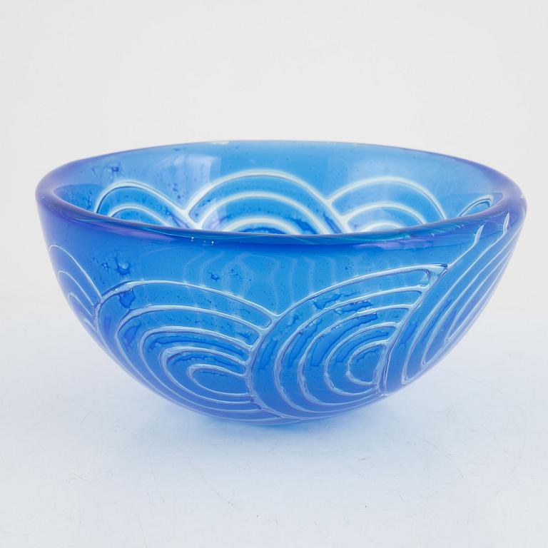 Ingeborg Lundin, an 'Ariel' glass bowl, Orrefors.