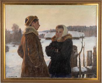 Alexey Dmitrievich Sokolov, oil on canvas, signed, on reverse with inscription.